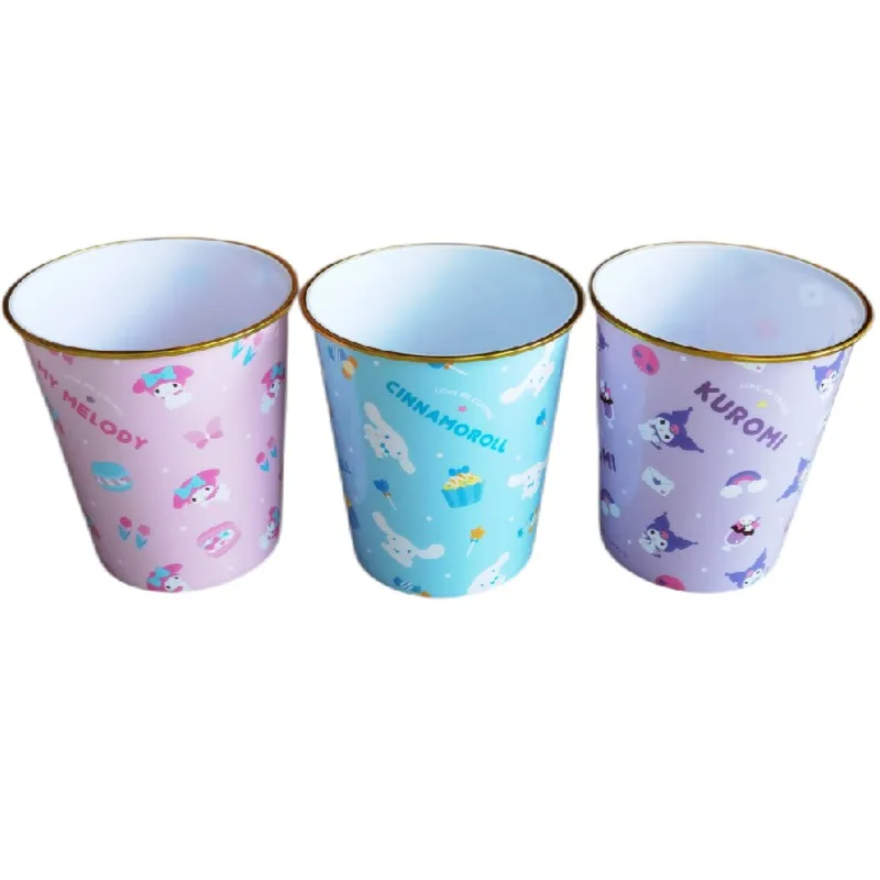 

Новый креативный мультяшный Sanrios Cinnamoroll My Melody Hello Kitty Kuromi милый влажный и сухой мусорный бак для дома и офиса