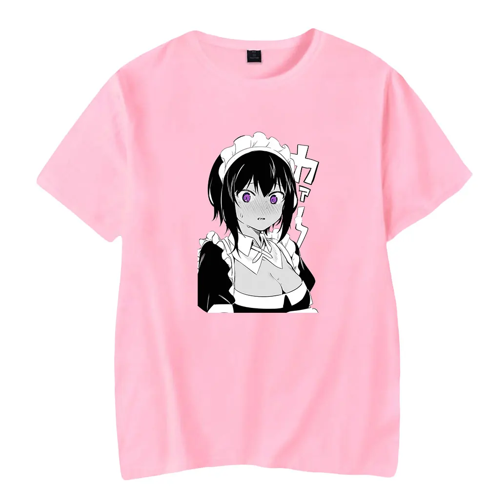 2023 Saikin Yatotta Maid ga Ayashii T shirt Streetwear Short Sleeve Anime Tees Cosplay Pullover Fashion Crewneck Tshirt Tops