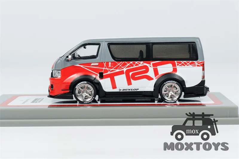 Модель автомобиля Tarmac Works 1:64 Hiace Widebody Red литая под давлением