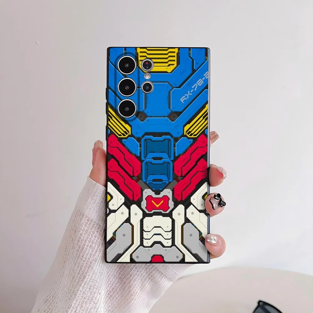 Фото Крутой механический чехол для телефона G-GUNDAMs для Xiaomi Redmi Note 14 13 12 12S 11 11S 10 9 8 7 Pro Plus 4G 5G Мягкая силиконовая задняя крышка №2