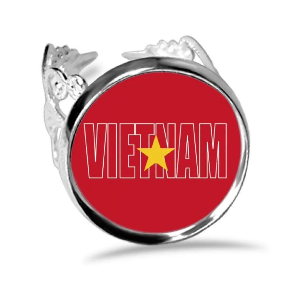 

Vietnam Country Flag Name Ring Adjustable Love Wedding Engagement