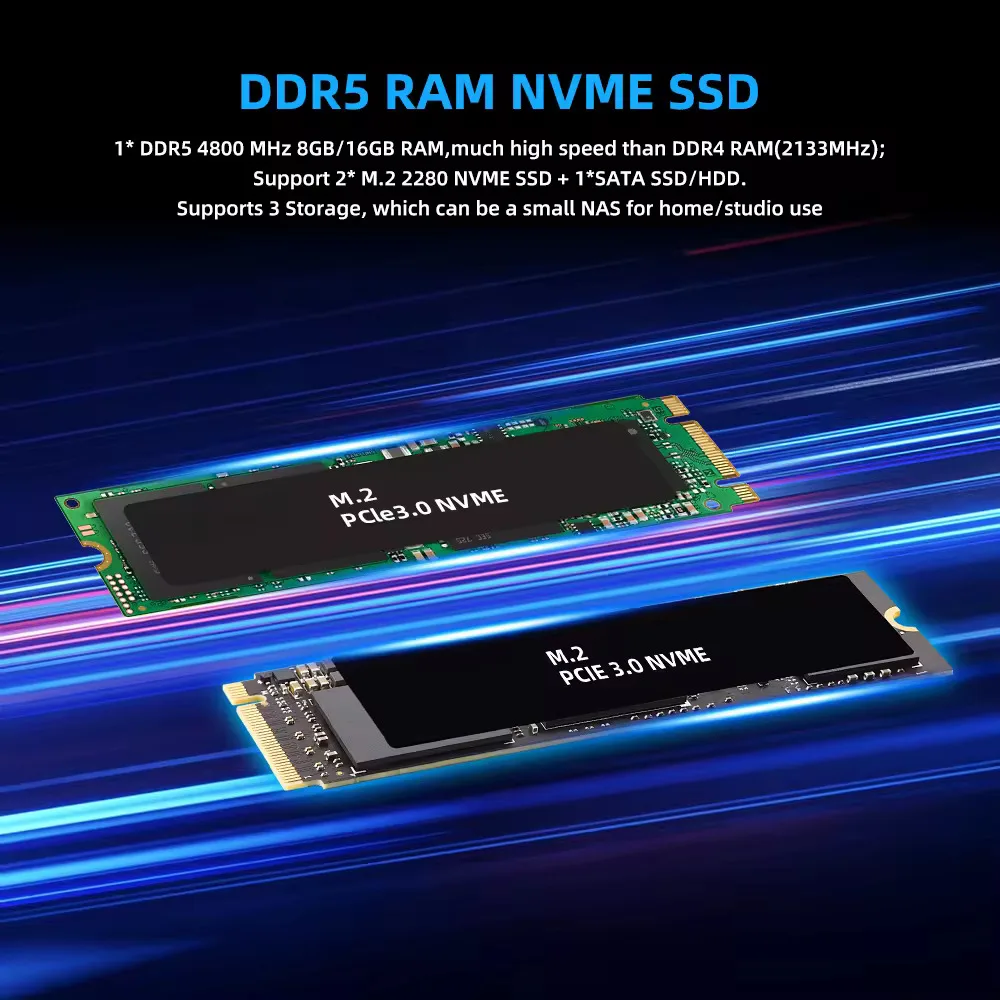 ZXIPC Intel N100 Мини-ПК Компьютер Брандмауэр Мини-настольное оборудование 5 Lan I225 2.5G
