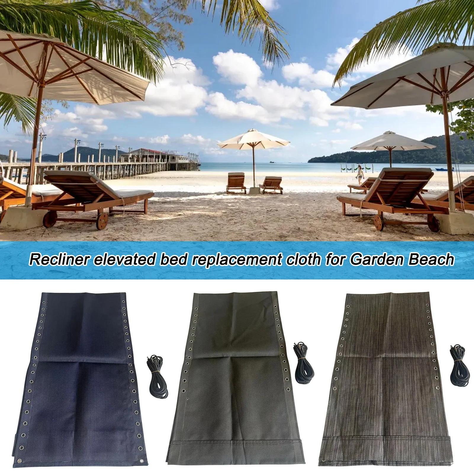 

Chair Fabric Breathable Recliner Replacement Fabric With Cord Durable Recliner Cloth For Outdoor Backyard Beach Pool