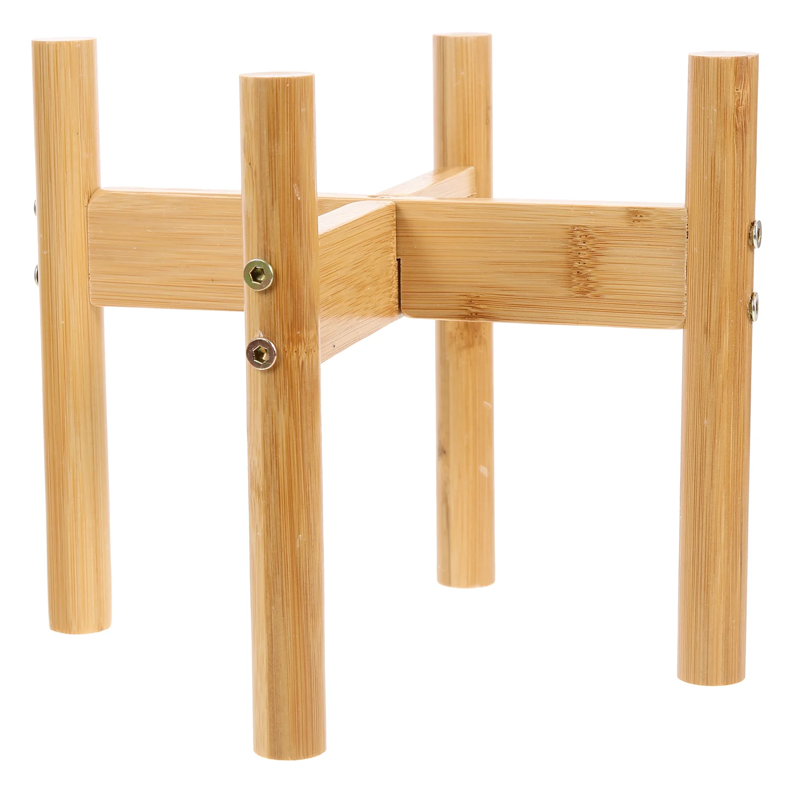 

Green Dill Dog Bowl Holder Indoor Plant Stand Elevated Bracket Bamboo Cat Feeder