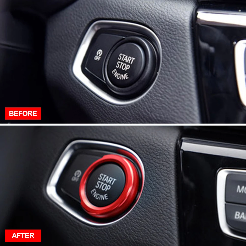 Для BMW 1 2 3 4 серии X1 F48 F20 F21 F30 F32 F33 F34 F36 F45 F46 наклейки на кнопку запуска двигателя