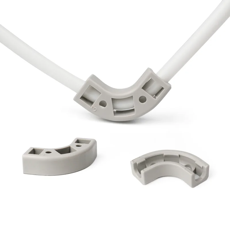 

Plastic Elbow Hose Bracket, 10pcs, Flow Elbow Clip, Tube Angle Fixed Clamp Protector PE Water Pipe Connector Filter System Parts