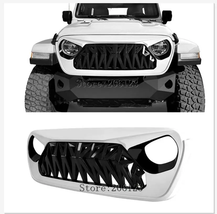 

Решетка передняя белая и черная для Jeep Wrangler JL Gladiator JT 2018-2023