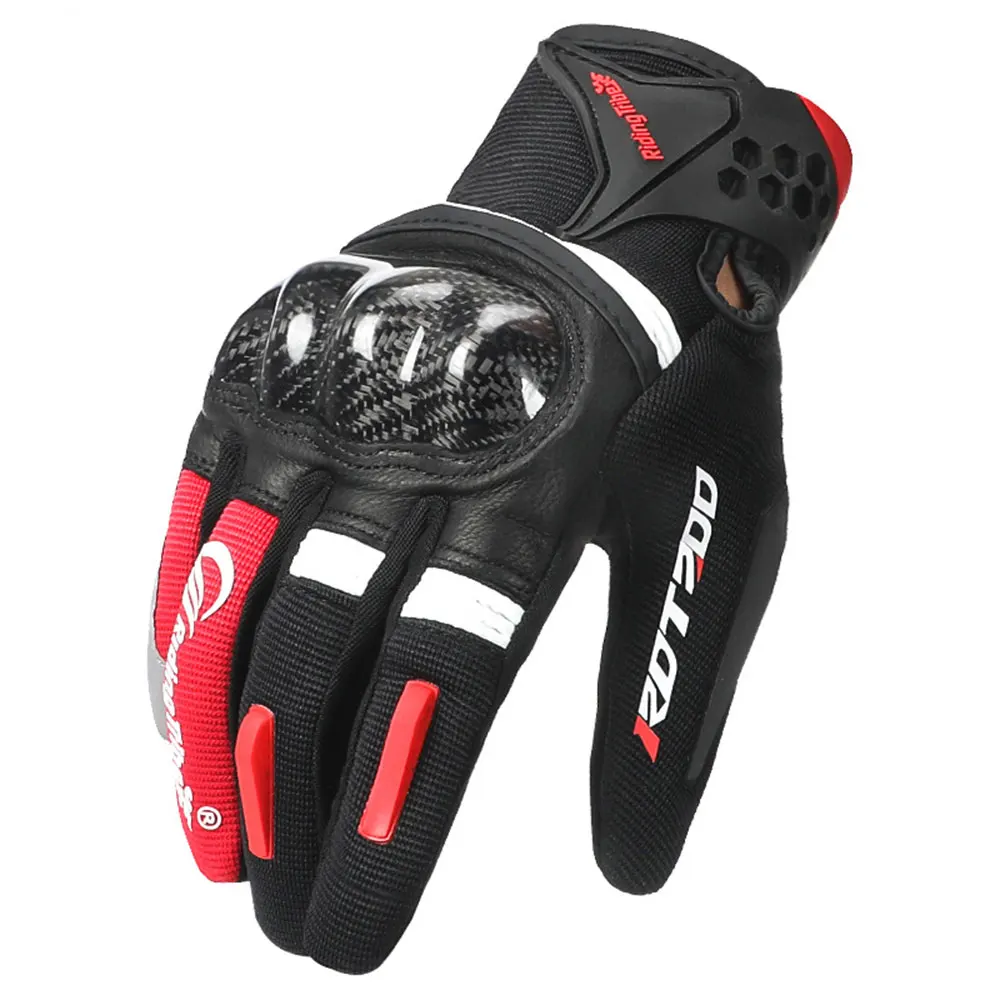 

Motorcycle Gloves Motocross Full Finger Motorbike Gloves Touch Screen Glass Fiber Riding Biker Moto Gloves Four Unisex Seasons