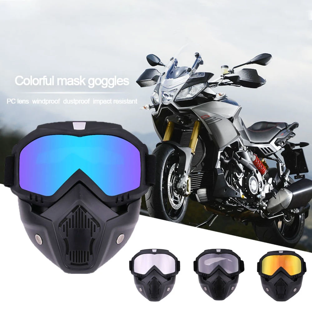 

Outdoor Sport Windproof Mask Goggle HD Motorcycle Glasses Snowboard Eyewear Riding Motocross Summer UV Protection Sunglasses