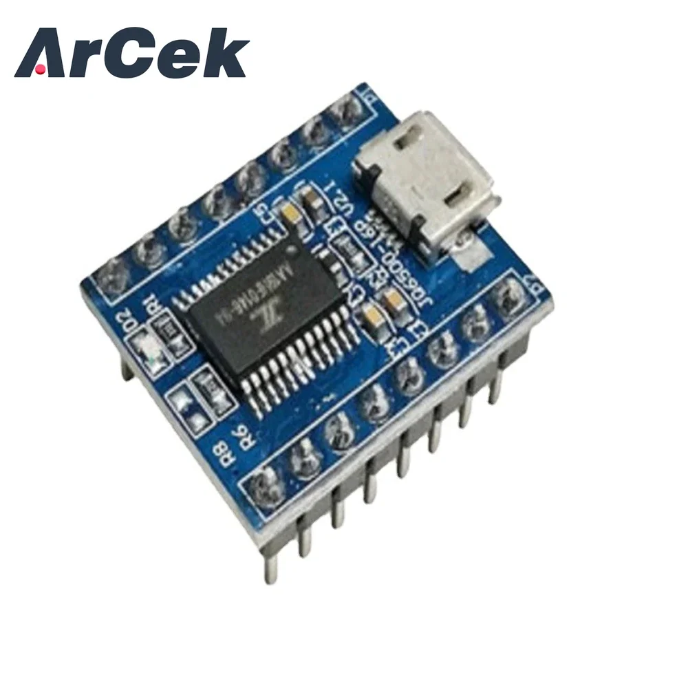 

Голосовая звуковая плата JQ6500, модуль USB DIP16 TTL UART для замены MP3 сигнала от одного до 5 каналов, 3,2-5 В, 20 мА