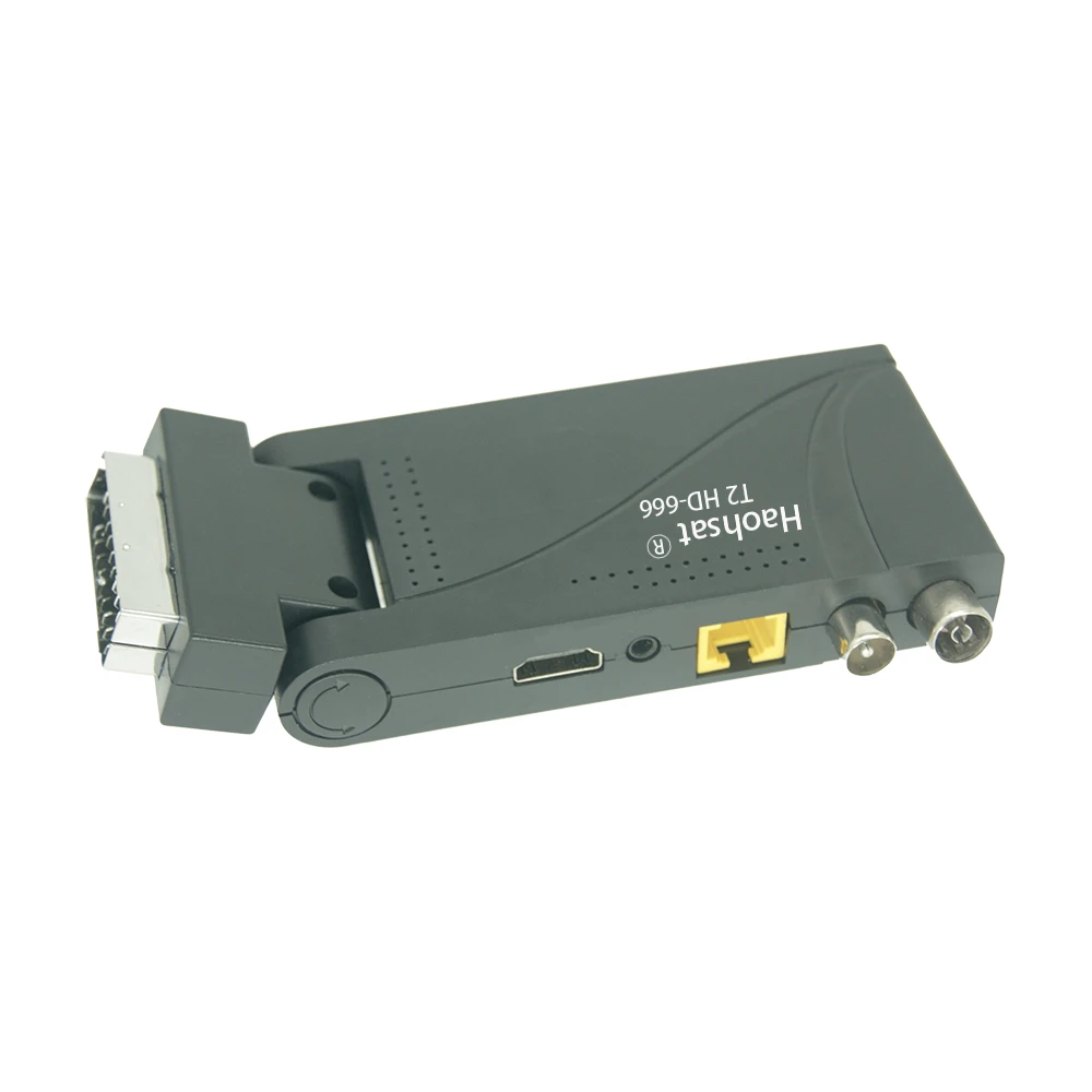 Haohsat DVB-T2HD-666 Scart HD тюнер H.265 HEVC главный 10 2 в 1 удаленный декодер DVBT2 цифровая
