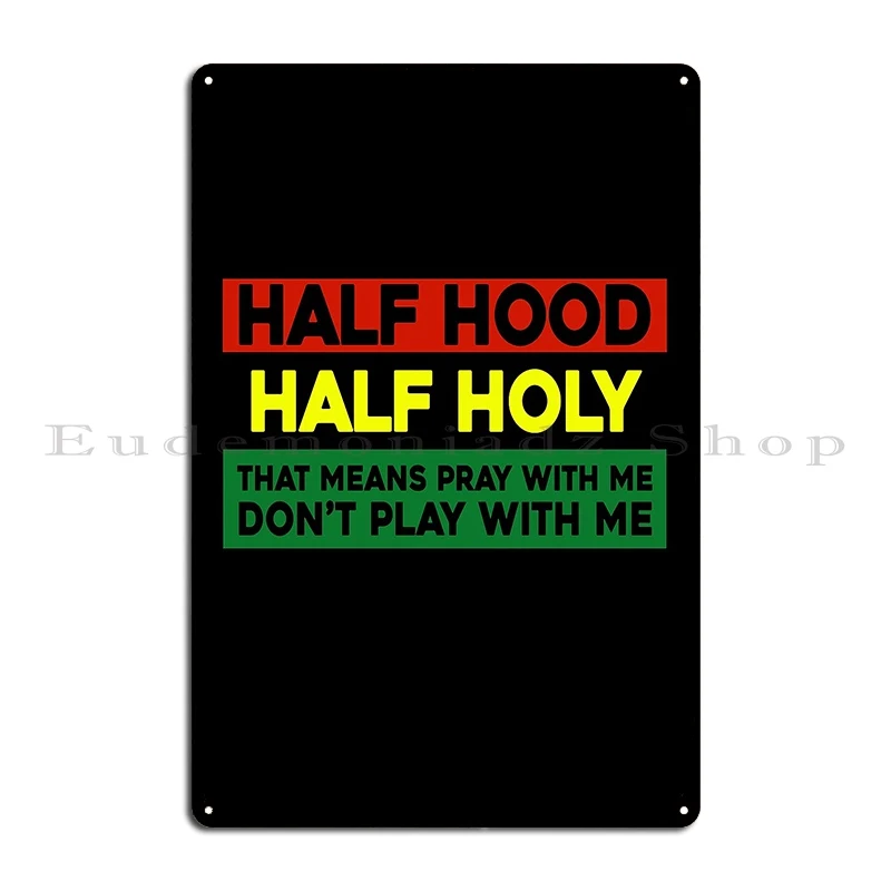 Половина капюшона половина Святой молитвы со мной Не играйте металлический знак