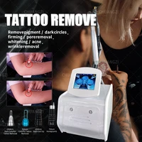 the new white laser 755 1320 1064 532 nm picosecond beauty machine is used for eyebrow tattoo and wrinkle removal