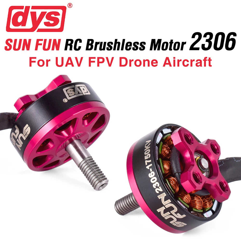 

Гоночный Дрон DYS FPV с бесщеточным Мотором 2306 1750KV 2500KV 4-5S, моторы с дистанционным управлением, обновленные детали для БПЛА, гоночного самолета ...