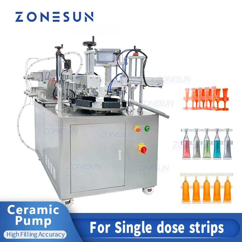 ZONESUN 5-головочный роторный автоматический керамический насос лосьон однодовые