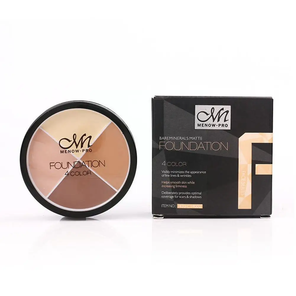 

4 Colors Makeup Concealer Palette Waterproof Moisturizing Face Foundation Contour Bronzer Make Concealer Face Cream Up I8U4