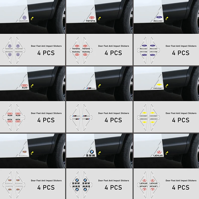 

Car Door Corner Anti Impact Sticker Open Door Scratch Protection Rubber Sticker For BMW Benz Audi Volkswagen TOYOTA Cadillac KIA