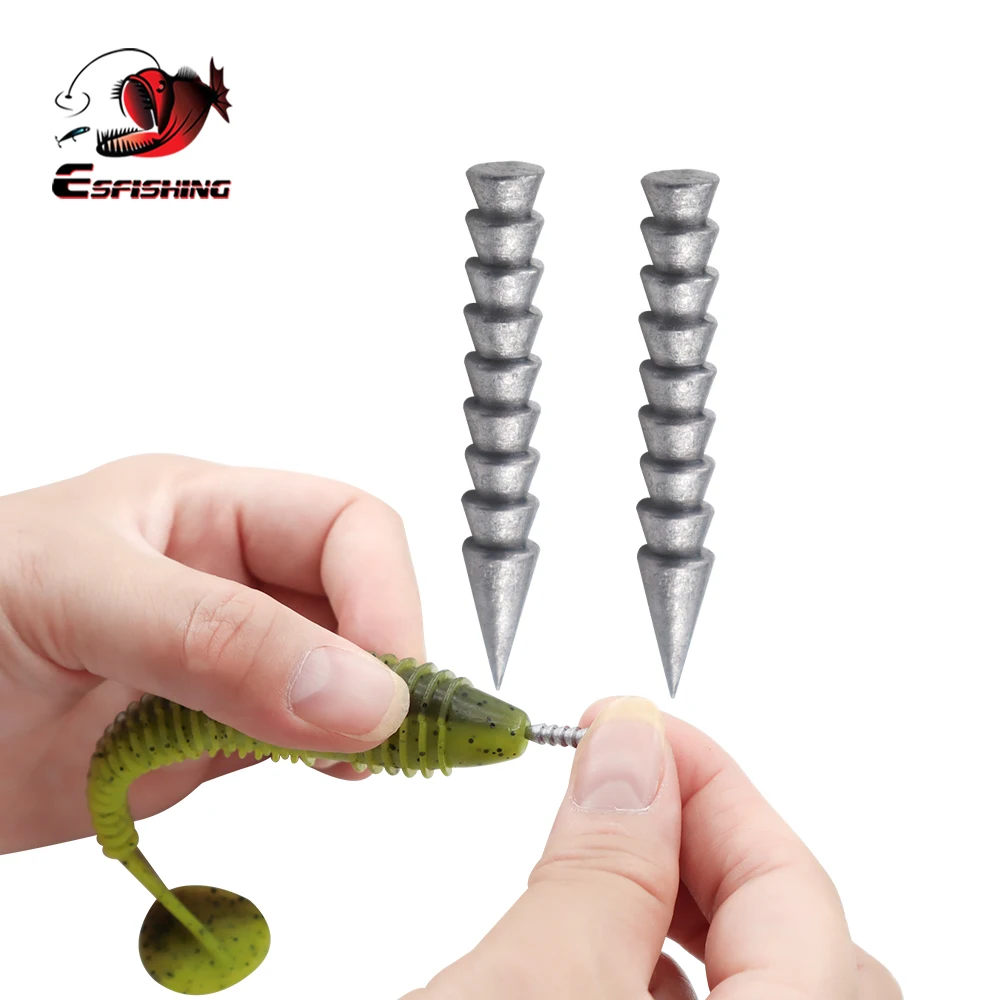 ESFISHING NEW 2022 Connector Fishing Nail Weight Rig For Soft Silicone Baits Fishing Lure To Speed Up the Sink Free shipping