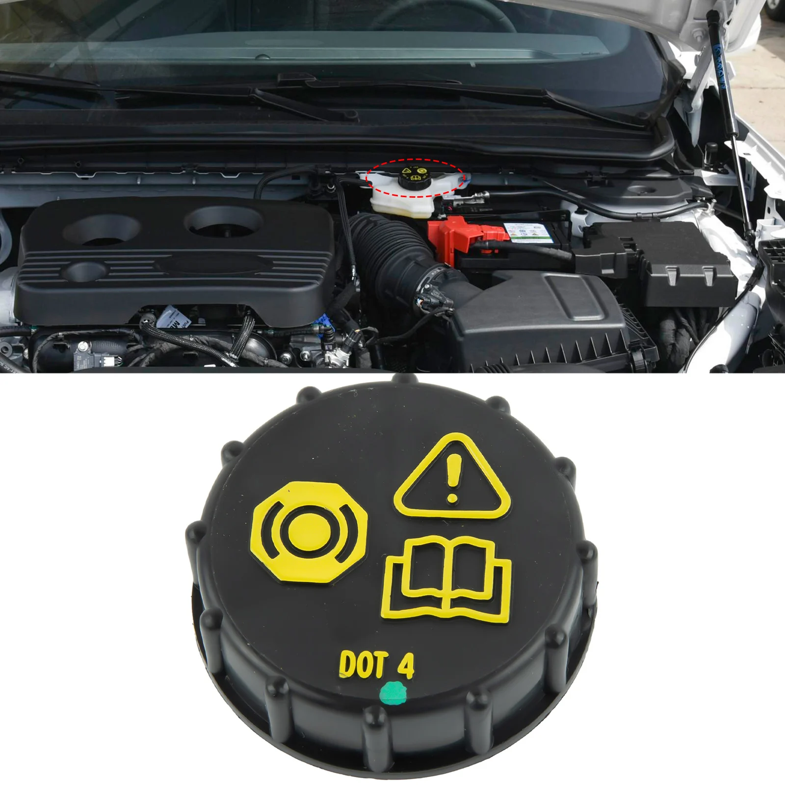 

Reservoir Cap Brake Fluid Car Accessories For C-MAX MK1 03-10 (C214) For Galaxy MK3 2006-2015 (WM) High Performance