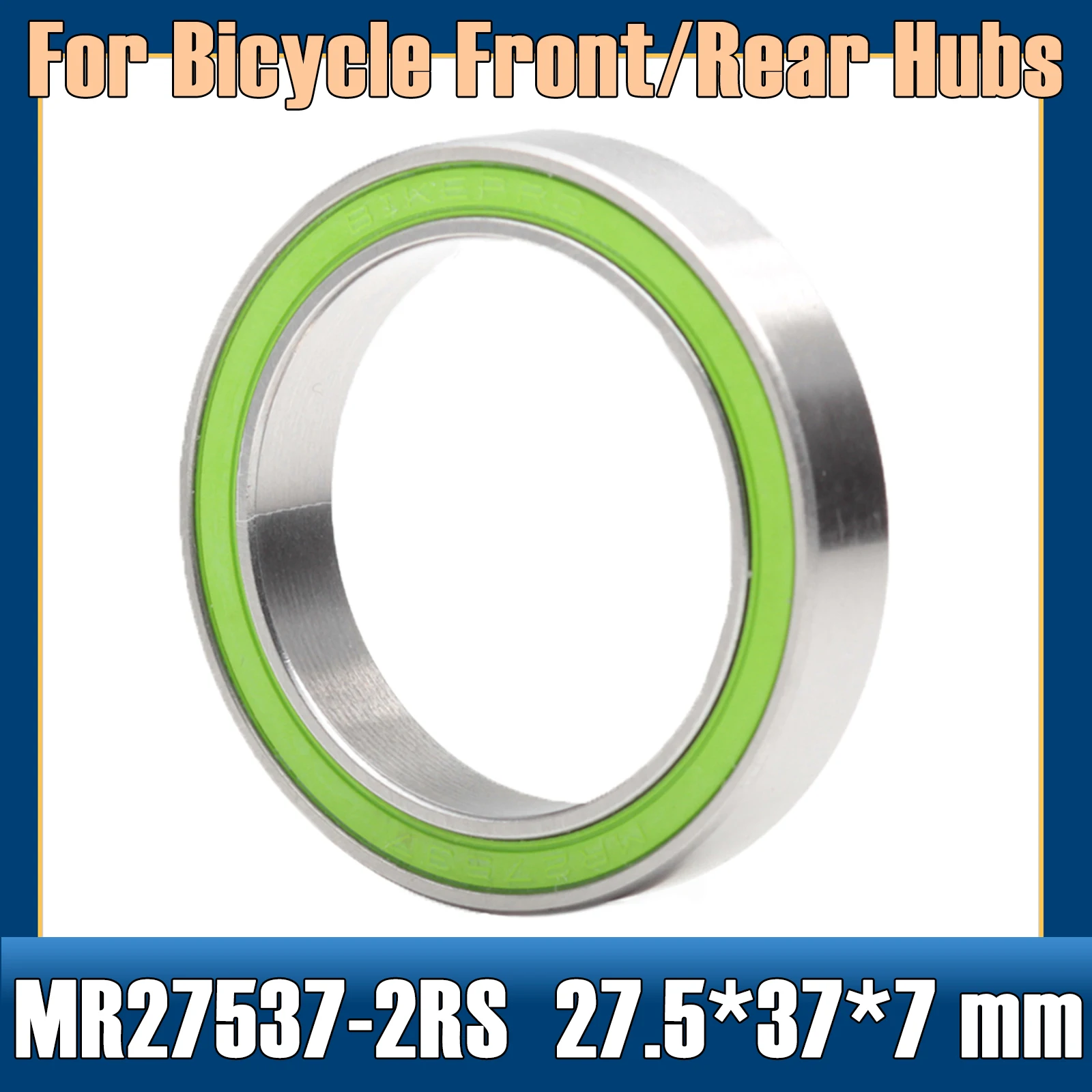 MR27537-2RS Bearing 27.5*37*7 mm ( 1 PC ) 27537 RS Bicycle Hub Front Rear Hubs Wheel 27.5 37 7 Ball Bearings