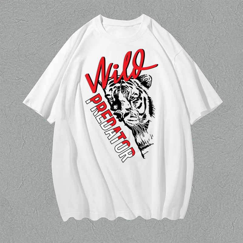 

Футболка мужская с принтом тигра, классная нижняя рубашка, милый серый топ для тренировок в стиле хип-хоп, с надписью Sleep Rock Band Вечерние