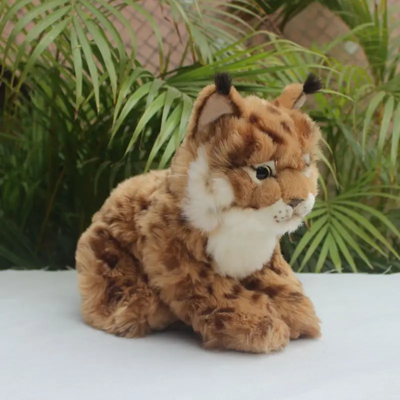 

Lynx High Fidelity Anime Cute Bobcat Plushie Mountain Lion Plush Toys Lifelike Animals Simulation Stuffed Doll Kawai Toy Gifts