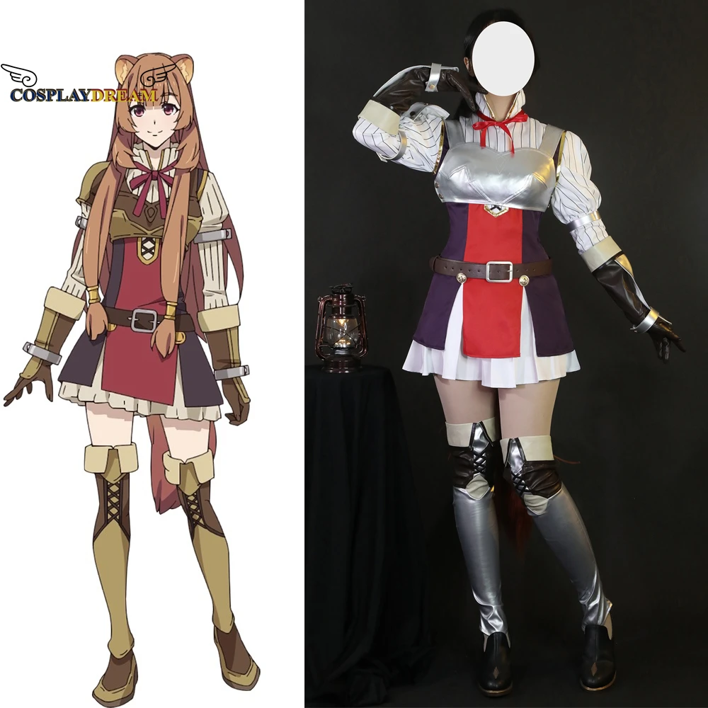 

Tate No Yuusha No Nariagari Cosplay Raphtaria Costume Anime The Rising of the Shield Hero Cosplay Raphtalia Suit With Ears Tail