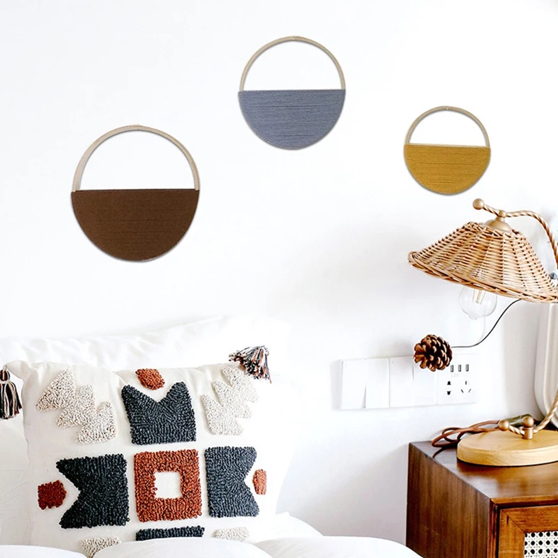 Богемный гобелен висящий на стене Декор стен в стиле современного фермерского