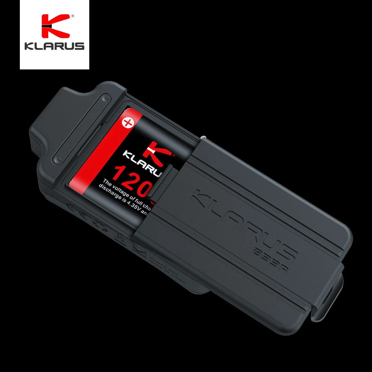 Klarus Original  B33A Battery case + LB12 1200mAh Battery for Klarus HR1 AA/PRO Headlamp Exclusive use