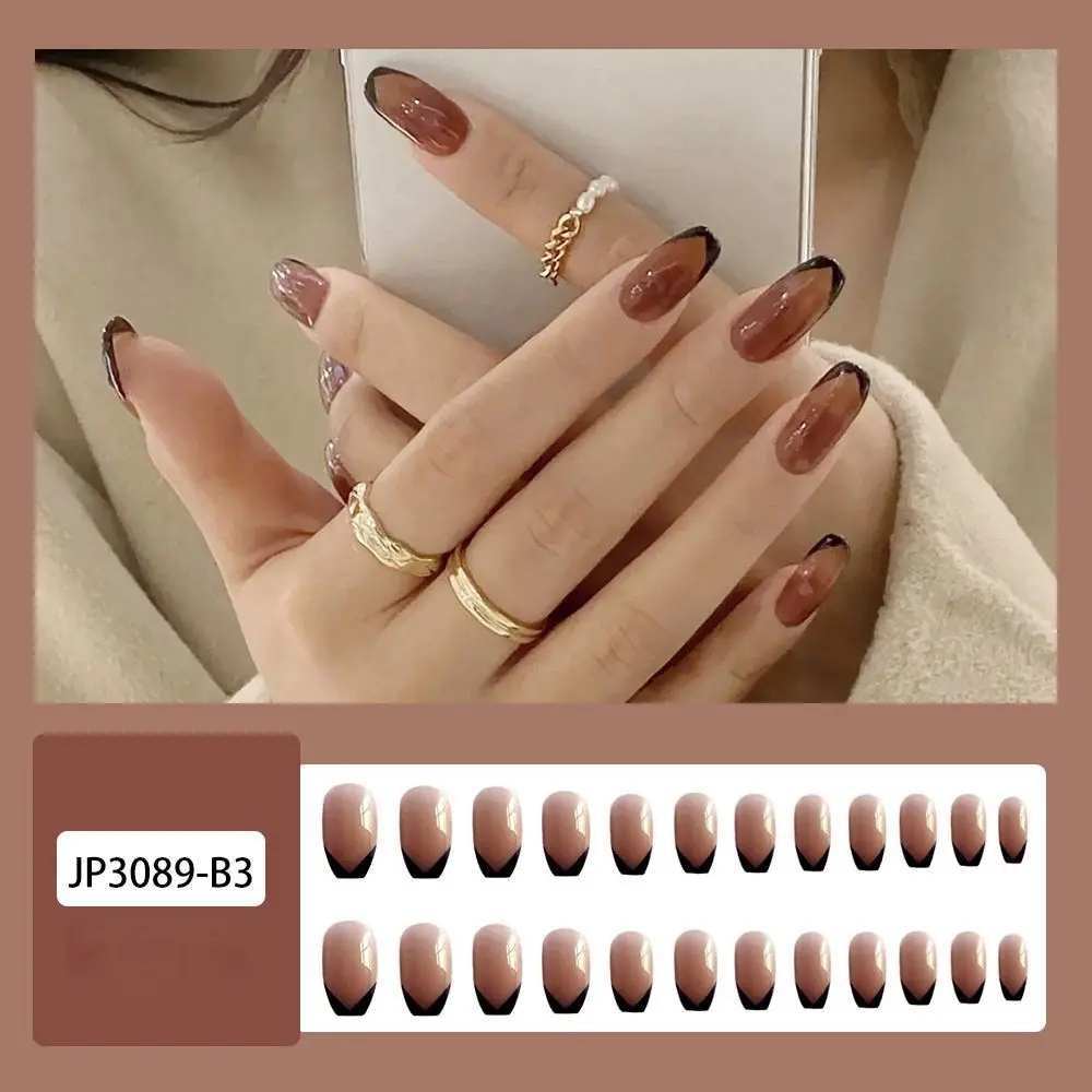 

24pcs/Box Ballerina Full Cover Artificial Manicure Tool Coffin False Nails French Fake Nails Nail Tips Wearable