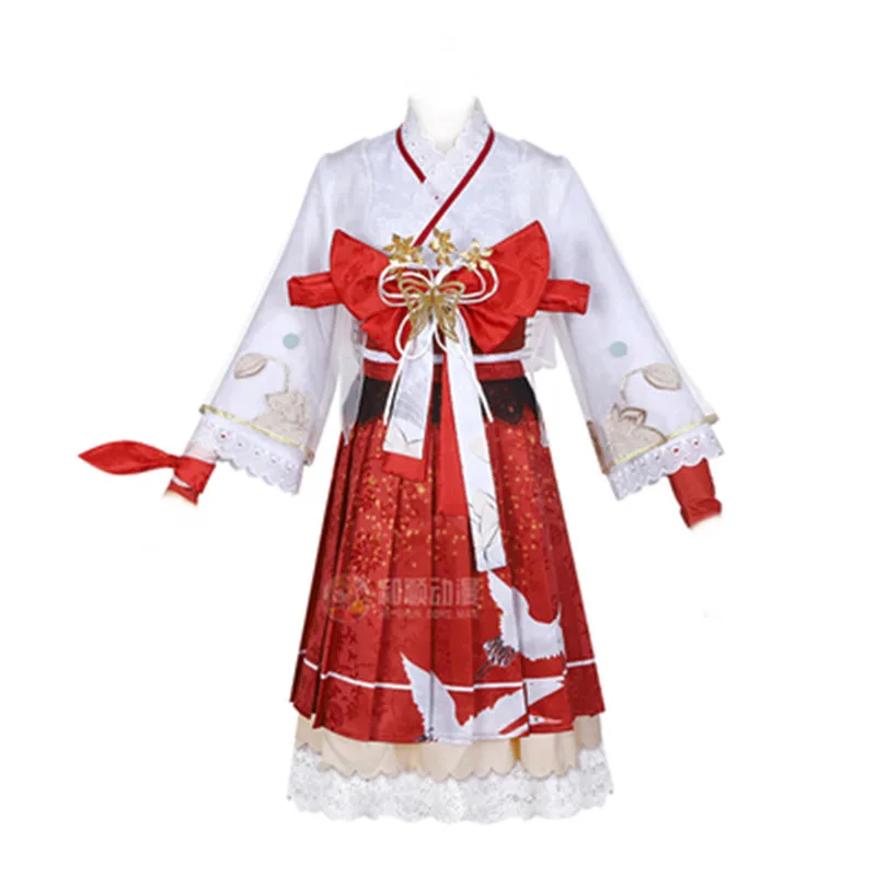 

Game Naraka:Bladepoint Tsuchimikado Hutao Battle Suit Elegant Kimono Uniform Cosplay Costume Halloween Party Role Play Outfits