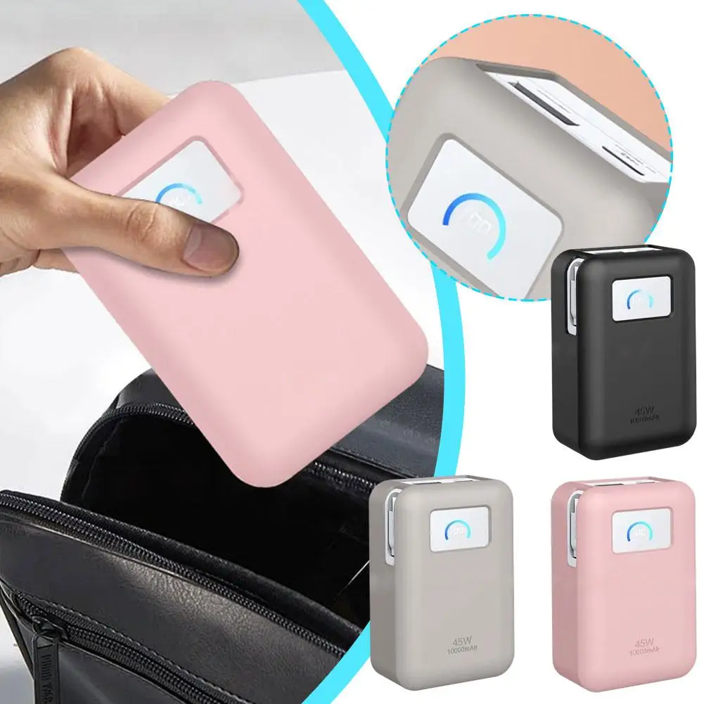Фото Пылезащитный чехол для Anker Nano 45 Вт 10000 мАч Power Bank противоскользящий силиконовый защитный чехол Powerbank с защитой от отпечатков пальцев №2