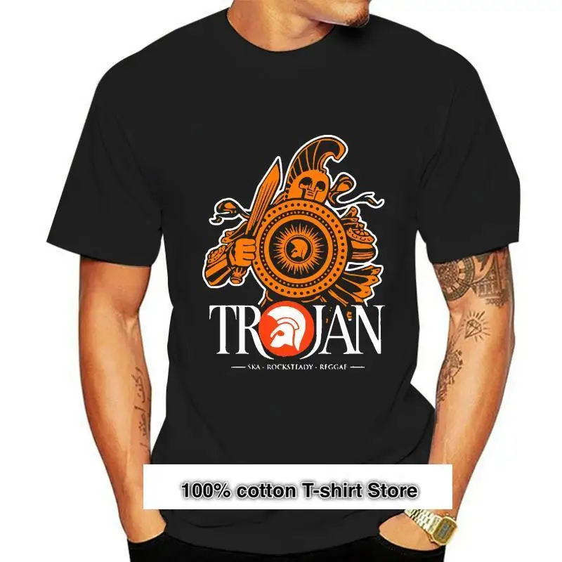 

Camiseta de troyano Records, 100% algodón, ská, Reggae, Rocksteady