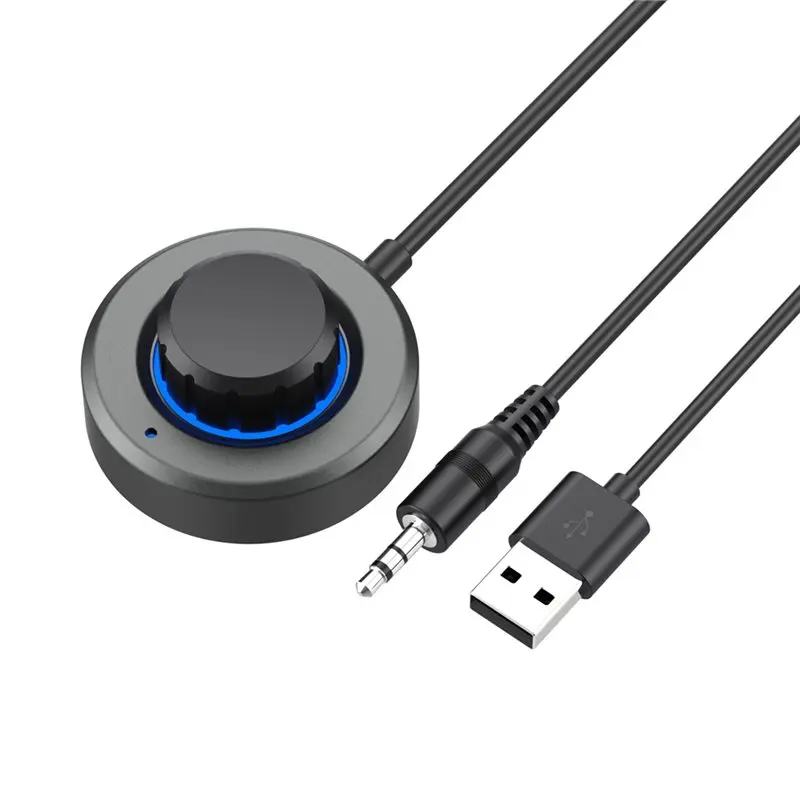 Фото A99E-Stereo USB для автомобиля, домашнего использования, усилитель звука, Bluetooth 6.0, аудиоприемник, громкая связь, разъем AUX 3,5 мм, Bluetooth-адаптер №2