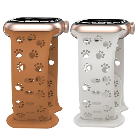 Силиконовый ремешок для Apple Watch CRESTED