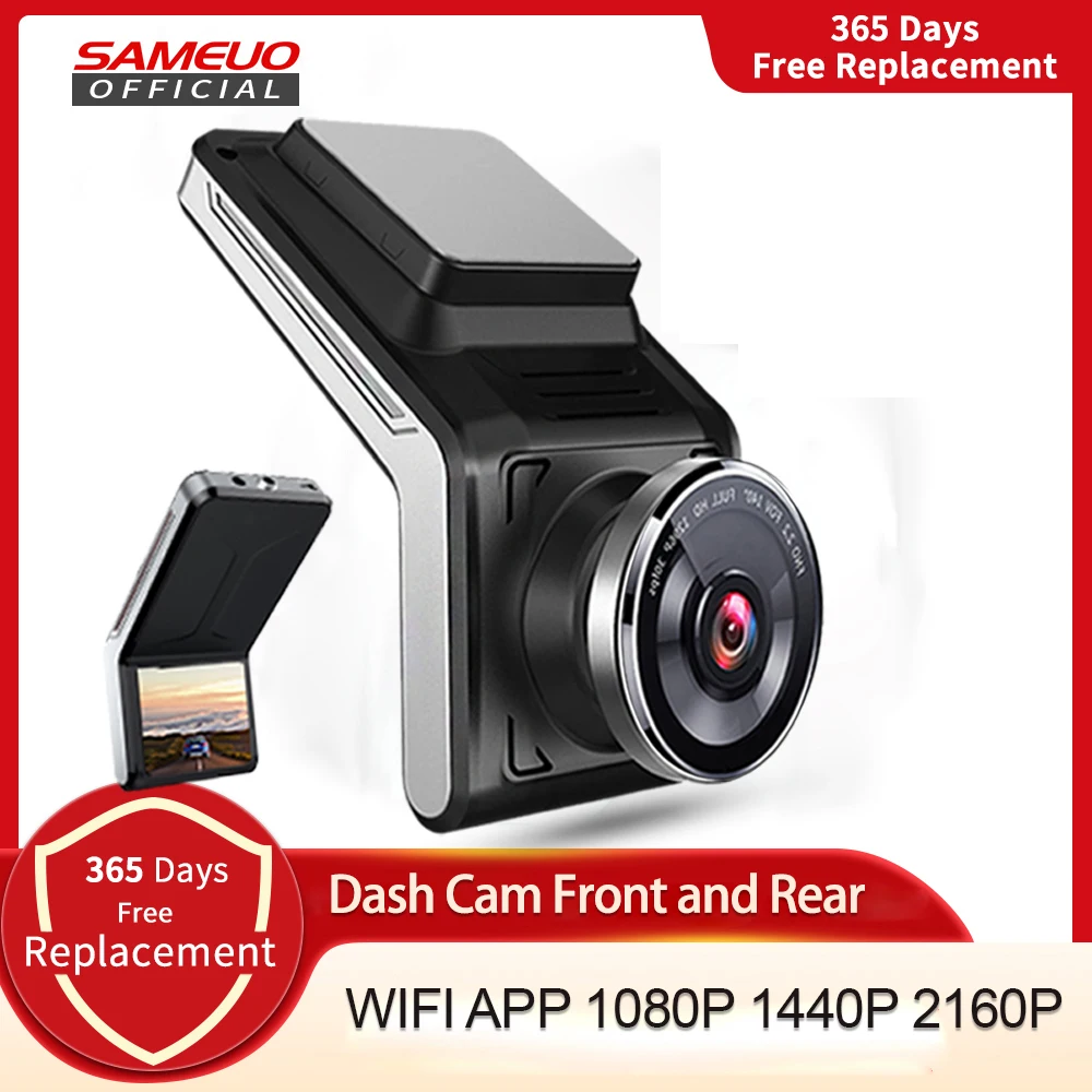 

U2000 dash cam front and rear WIFI 1440p view camera Lens CAR dvr with 2 cam video recorder Auto Night Vision 24H Parking mode