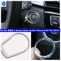 accessories engine start stop ring keyless start system button cover fit for bmw 2 series gran active tourer f45 f46 2015 2019