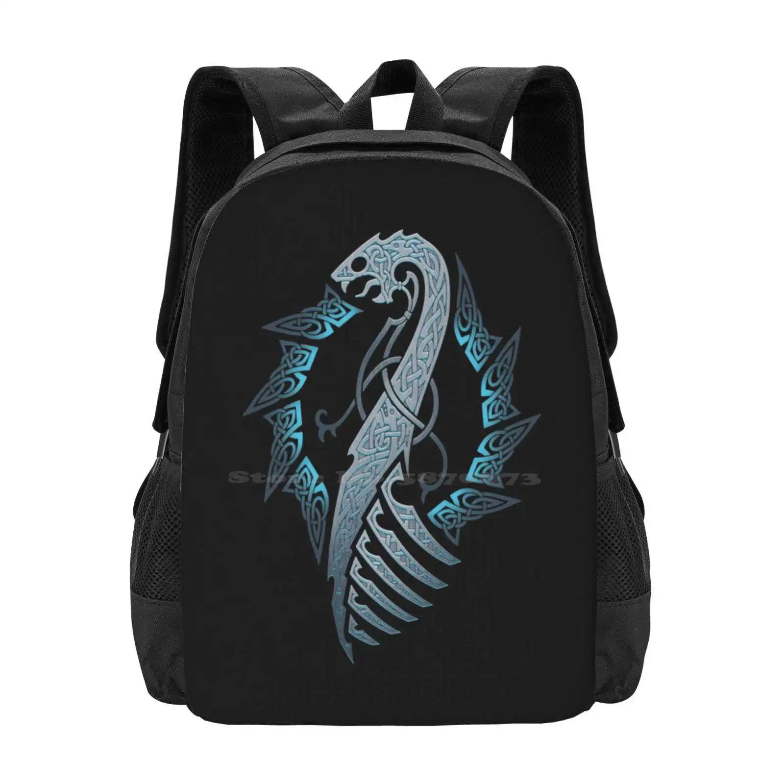 Черная луна. Naglfar. Горячая Распродажа, рюкзак, модные сумки, викинги Северных стран Mythology, Knotwork Ragnarok Naglfar Drakkar Black Moon