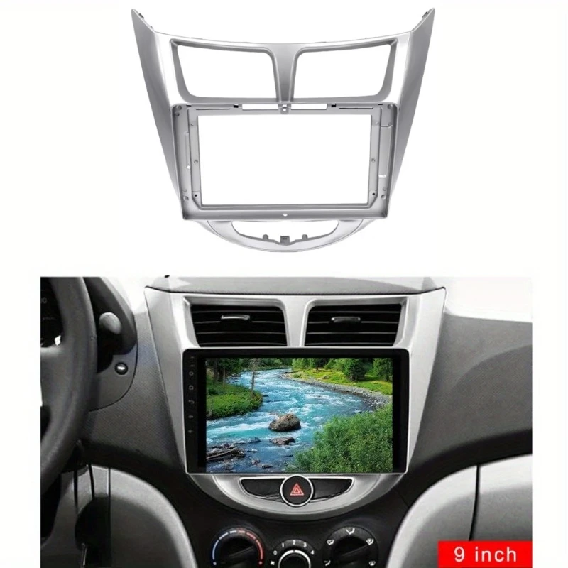 9-дюймовая рамка для автомагнитолы для HYUNDAI I-25, Accent, VERNA 2010-2017, панель приборной панели, рамка для стереосистемы с проводкой. (art.: 3920db9858d98) - 3920db9858d98