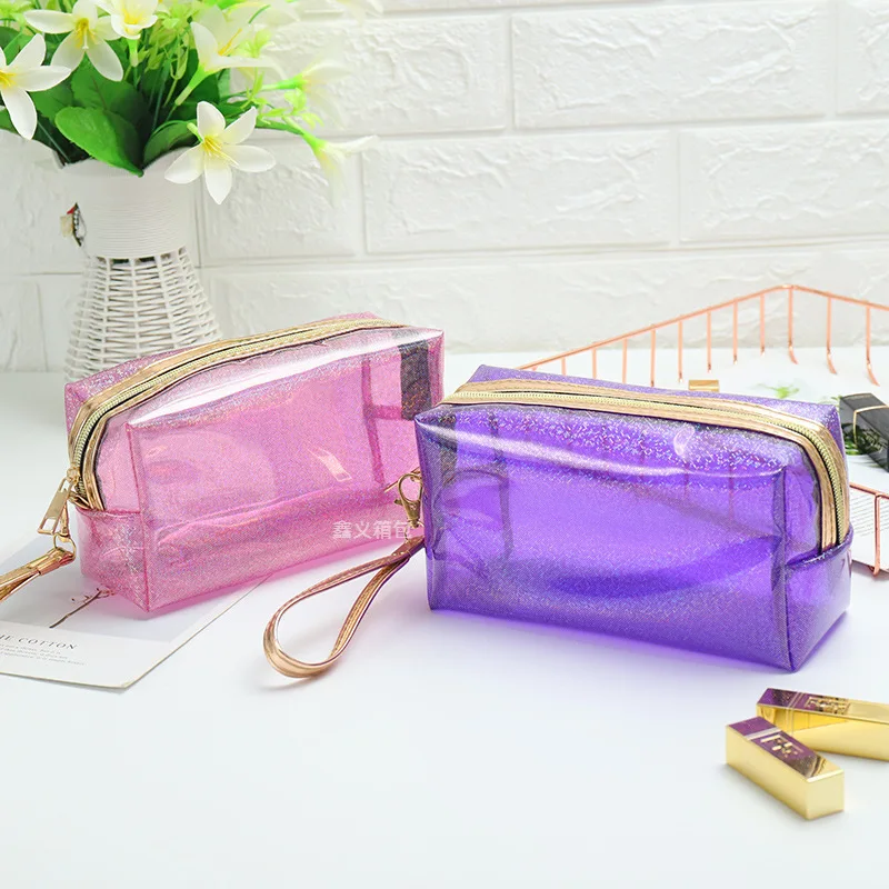 

Women Swimming Clear Bags Waterproof Handbag Transparent PVC Plastic Pool Beach Makeup Organizer Toiletry Storage Cosmetic Pouch