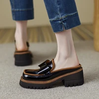 summer women mules square toe chunky high heel pumps black white pu slippers with heels casual party summer slip on lady shoes