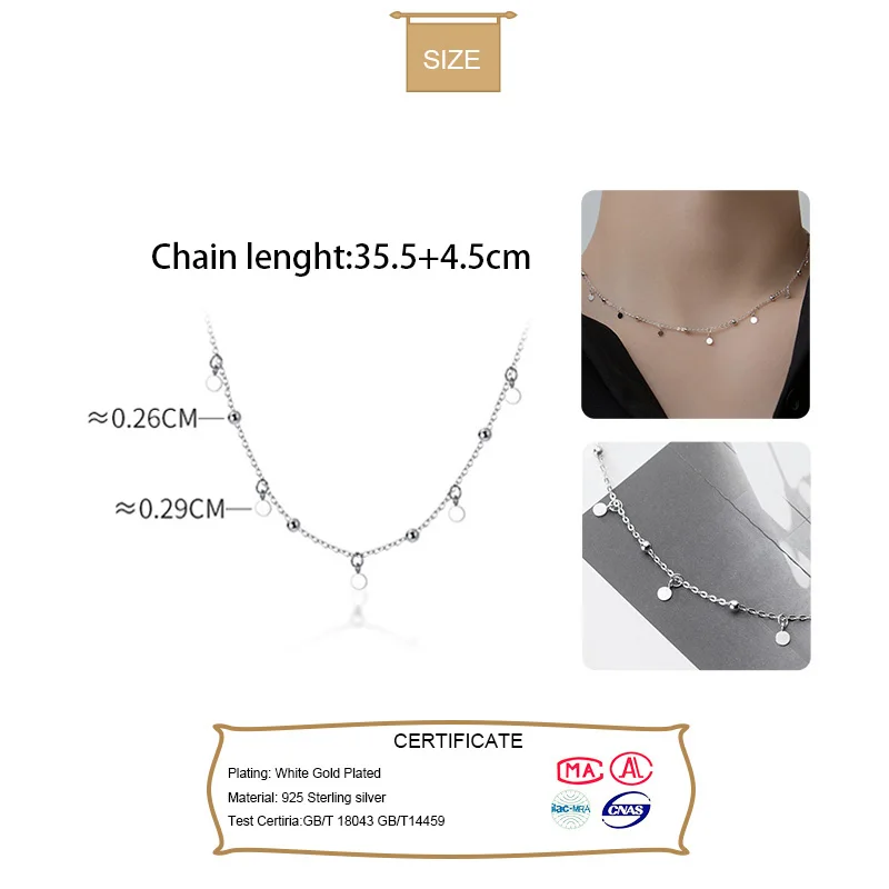 TrustDavis чокер ожерелье звеньевая цепвечерние маленькие кисточки круглые бусины