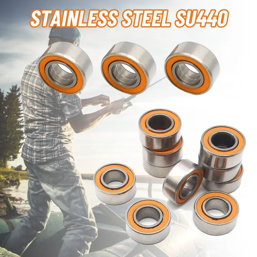 

Durable Stainless Steel Ceramic Ball Bearings 5*10*4mm Reel Bearing SMR105 Bearing RS Deep Groove Ball