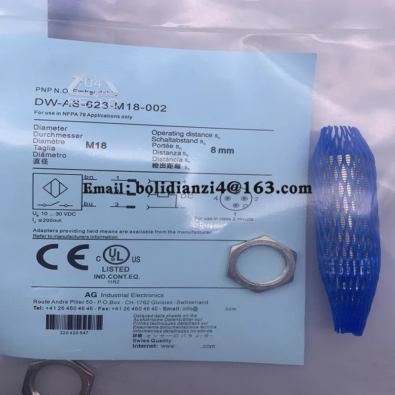 Новый датчик для бесконтактного переключателя DW-AD-621-M12 DW-AS-621-M18-120 DW-AD-623-M12 DW-AS-623-M12