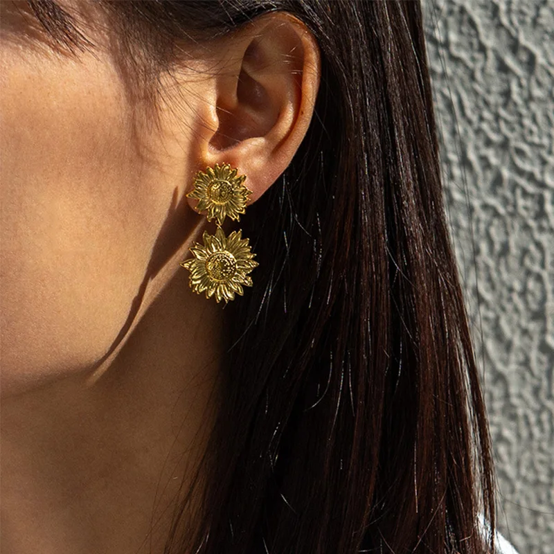 Высококачественные ювелирные изделия из нержавеющей стали золотого цвета