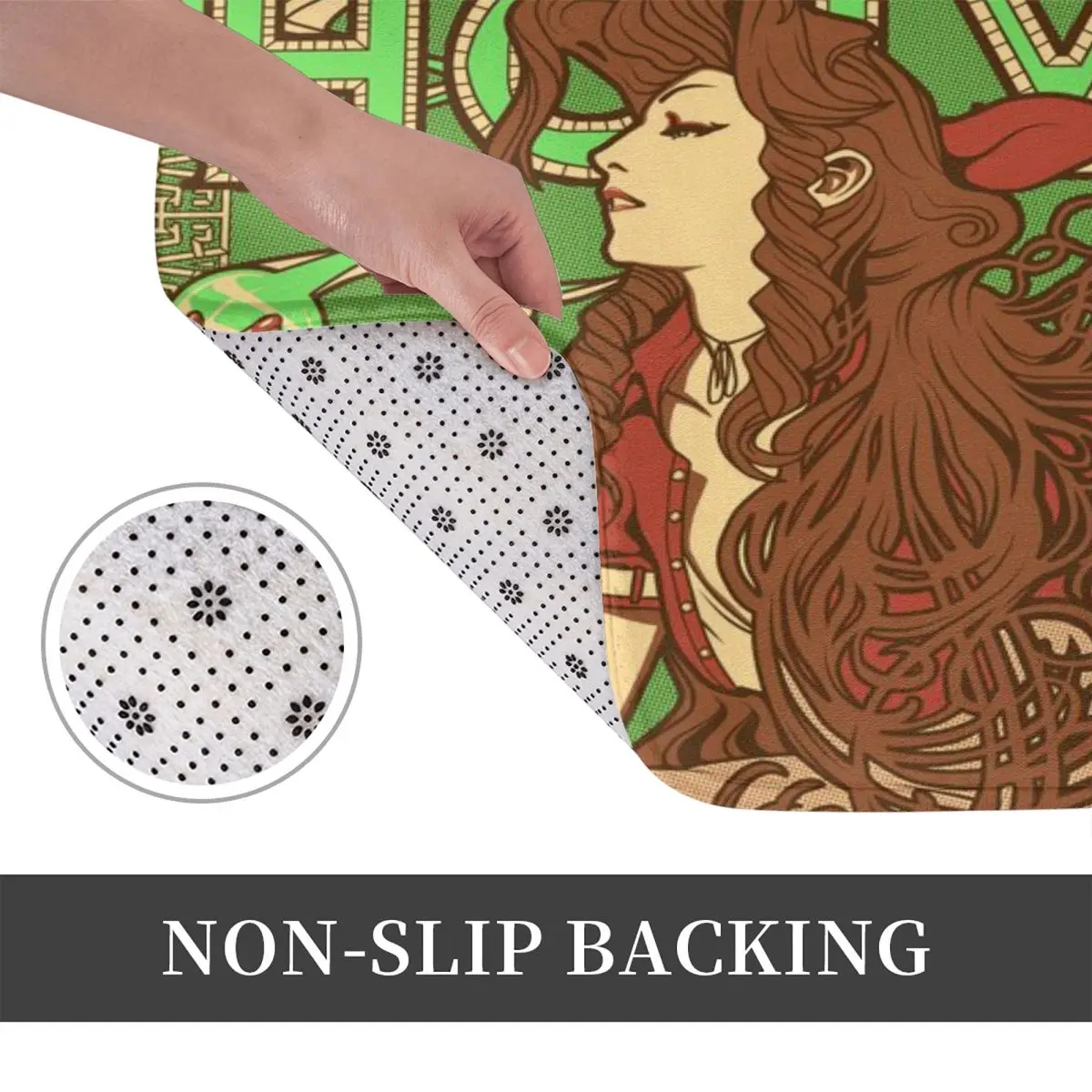 Материал для девушек коврик ванной