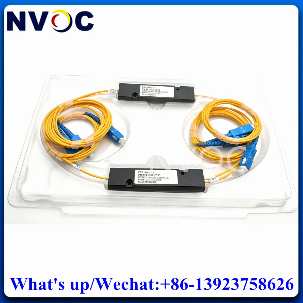 4 шт. 30/70 1310/1550 двойное окно 1*2 FTTH FBT SC/LC/FCUPC APC оптический сплиттер Коробка ABS 90*20*10 3 0