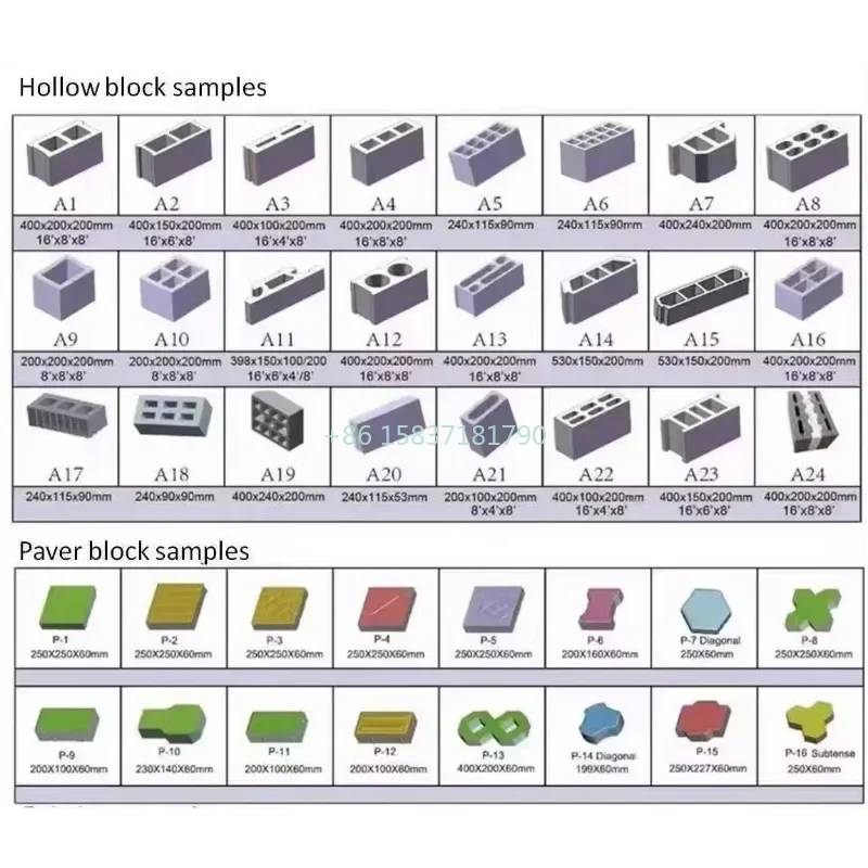 Машина для изготовления переработанных пластиковых кирпичей Автоматический