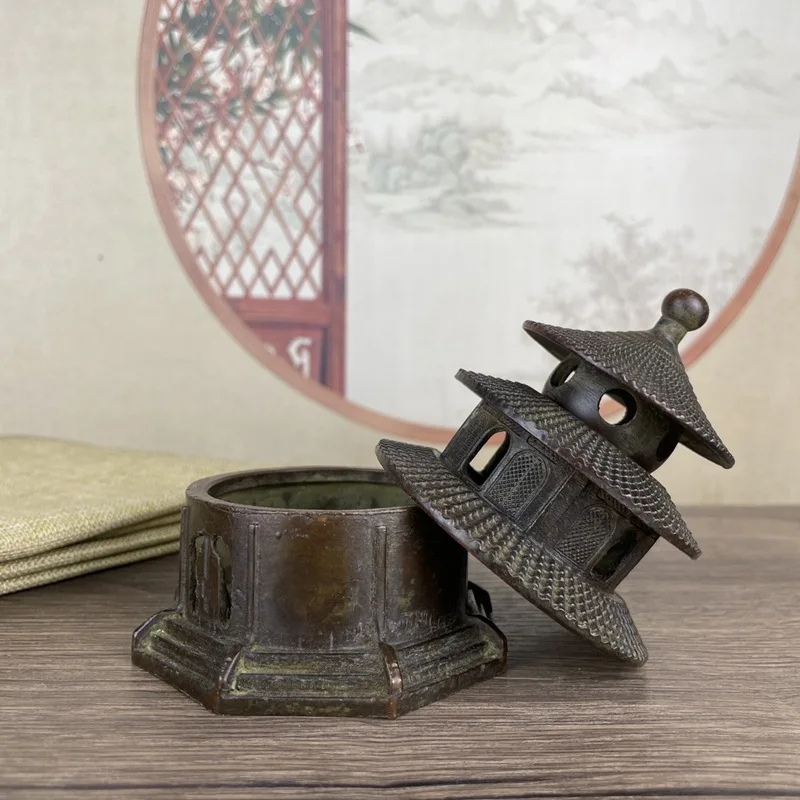 Горелка для благовоний в виде храма неба сандаловая горелка небольшого размера