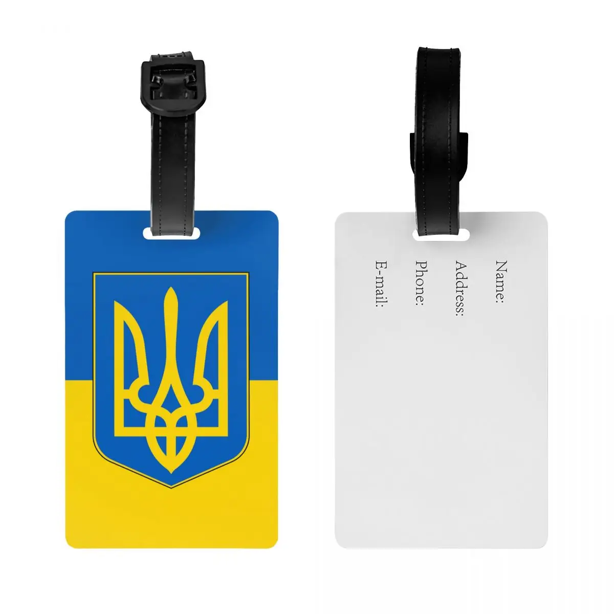 Индивидуальный флаг Украины бирка для багажа чемодана патриотическая Личная